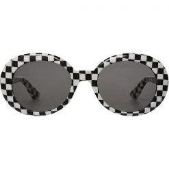 ItGirl Shop Alien Checkered Plaid Bw Yellow Plastic Grunge Sunglasses Indie Clothes