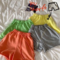 ItGirl Shop Bright Colors Elastic Waist Comfy Loose Shorts