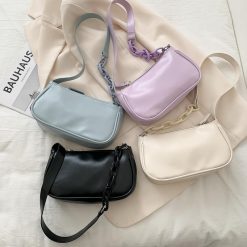 ItGirl Shop Candy Color Pastel Aesthetic Baguette Bag Aesthetic Clothing