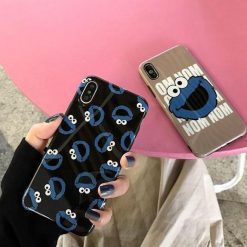 ItGirl Shop Cartoon Cookie Monster Iphone Case NEW