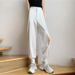 ItGirl Shop NEW Casual Summer Ankle Cuff Open Knees Solid Colors Pants