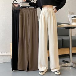 ItGirl Shop Casual Vintage Aesthetic High Waist Loose Suit Pants