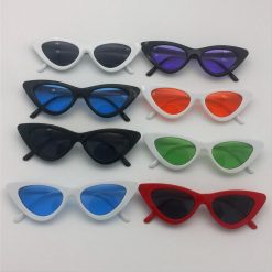 ItGirl Shop 90s Fashion Colorful Cateye Sharp Corner Retro Sexy Sunglasses
