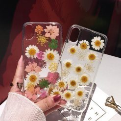 ItGirl Shop Cute Herbarium Flowers Transparent Iphone Case