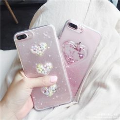 ItGirl Shop Cute Pastel Colors Transparent Heart Iphone Cover