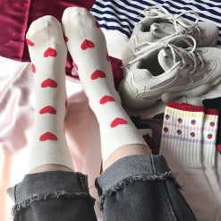 ItGirl Shop Cute Strawberry Heart Socks