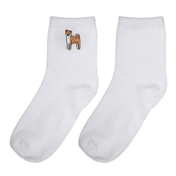 ItGirl Shop Embroidery Dog Socks Tights + Socks