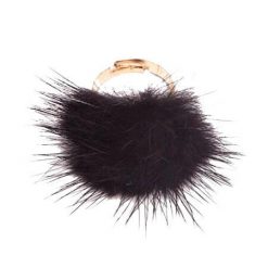 ItGirl Shop Fluffy Fur Ring Y2k Aesthetic Outfits