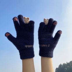 ItGirl Shop Fluffy Warm Panda Bear Gloves