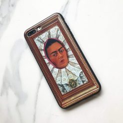 ItGirl Shop Frida Kahlo Painting Golden Frame Iphone Cover Case