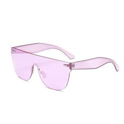ItGirl Shop 80s Fashion Huge Square Frame Colorful Transparent Plastic Sunglasses