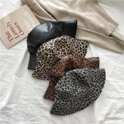 ItGirl Shop Leopard Pattern Teenage Fashion Bucket Hat NEW