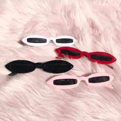 ItGirl Shop 80s Fashion Narrow Trendy Alien Thin Vintage Sunglasses