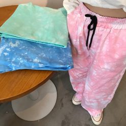 ItGirl Shop Pastel Aesthetic Tie Dye Printed Jogger Pants