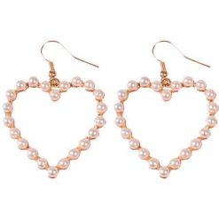 ItGirl Shop Pearl Hearts Minimal Earrings