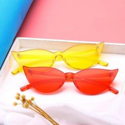 ItGirl Shop Plastic Transparent Sharp Corners Colorful Sunglasses NEW