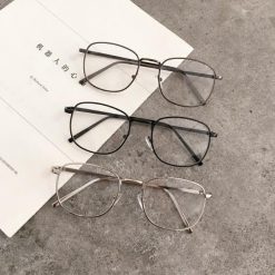 ItGirl Shop Aesthetic Clothing Retro Aesthetic Metal Thin Frame Glasses