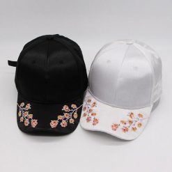 ItGirl Shop Satin Sakura Embroidery Cap