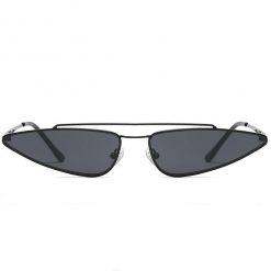 ItGirl Shop Sci-Fi Trendy Thin Shades Metallic Frame Sunglasses NEW