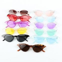 ItGirl Shop Y2k Aesthetic Outfits Sharp Side Corner Frame Cat Style Retro Sunglasses
