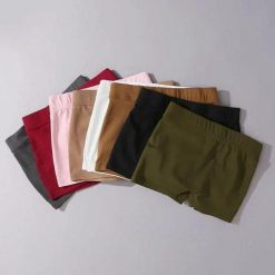 ItGirl Shop NEW Solid Color Elastic Waist Tight Shorts