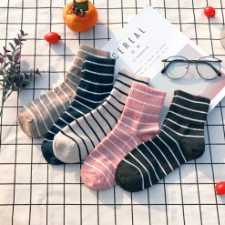 ItGirl Shop Stripes Cute Ankle Vintage Color Socks Indie Clothes
