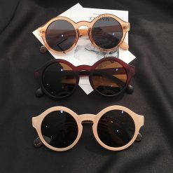 ItGirl Shop Stylish Bold Colorful Frame Round Sunglasses