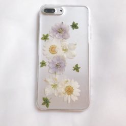 ItGirl Shop Artsy Outfit Transparent Cute Flowers Herbarium Iphone Cover Case