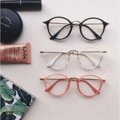 ItGirl Shop Vsale Round Clear Aesthetic Glasses