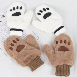 ItGirl Shop Warm Cat Paw Faux Fur Gloves