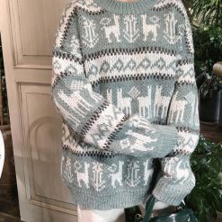 ItGirl Shop Warm Wool Knit Holiday Pattern Sweater