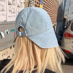 ItGirl Shop NEW Washed Blue Denim Retro Cute Bucket Sunscreen Hat