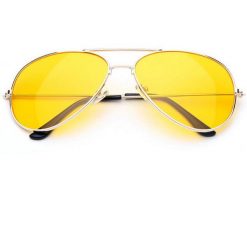 ItGirl Shop Yellow Aviator Acid Sunglasses ACC